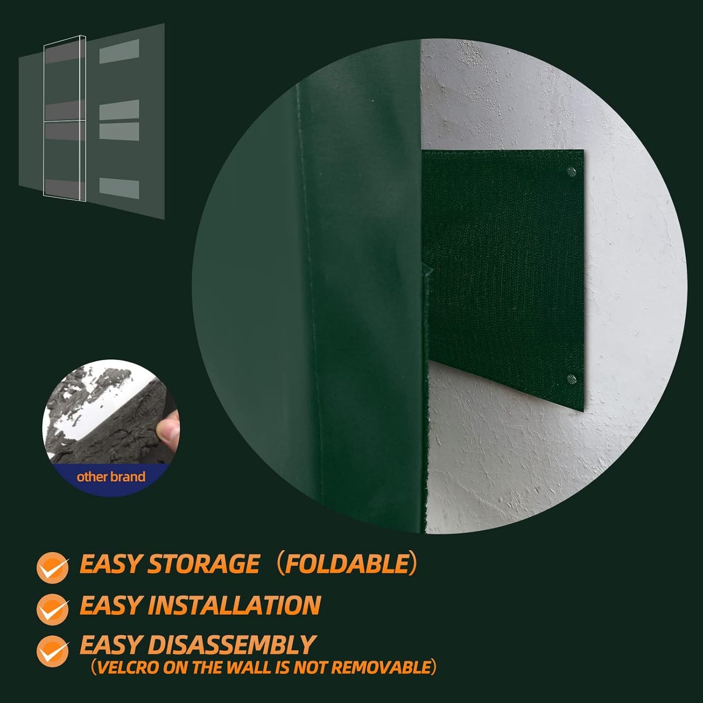 PROGOAL 2"/4" Thick Foam Protection Wall Pad,Gym Basketball-Court Protectors,Durable Waterproof Padding for Wall-Mounted Basketball Hoops(60" L x 20" W)…