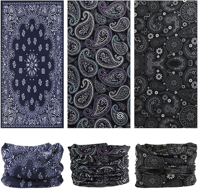 Headband Neck Gaiter Head Wrap Headwear Face Mask Magic Scarf Bandana for Men and Women