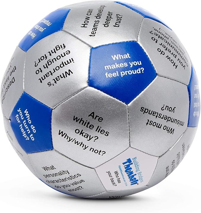 Trainers Warehouse 6" Thumball Collection, 32 Prompts for Conversation, Team Building, Relationship and Training