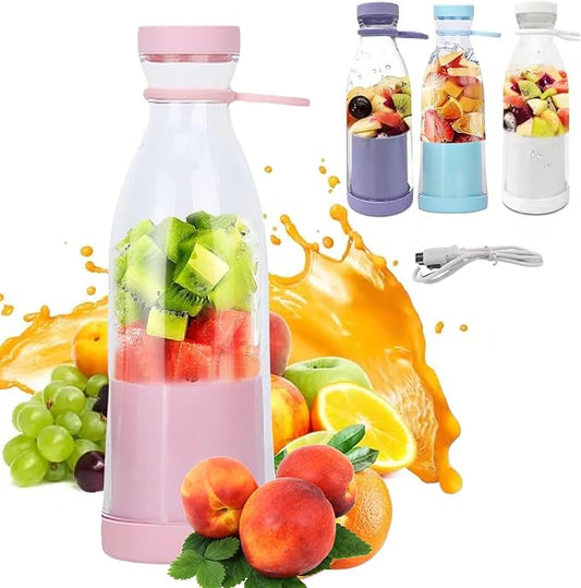 LUMAC - Portable Blender for Smoothies - Licuadora Portatil - 14oz Mini Blender for Shakes and Smoothies - Personal Blender for Shakes and Smoothies - USB Blender Portable - Shaker. (Pink), Medium