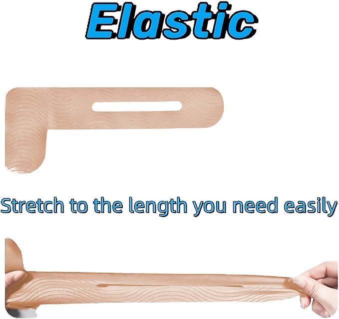 IEADEN Precut Kinesiology Tape for Knees, 10 Pcs - Knee Support & Stability, Knee Pain Relief Athletic Tape - Waterproof & Elastic, Breathable Hypoallergenic Latex-Free Tape, Beige