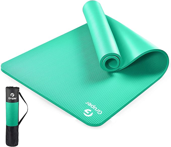 Thick Yoga Mat Non Slip, Large Size 72" L x 32" W x 0.6" TH, Premium Exercise & Fitness Mat with Carrying Strap and Bag, Workout Mats for Home