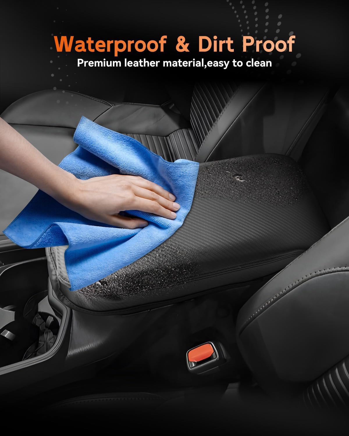 CDEFG for Toyota RAV4 2019-2025 Center Console Cover Armrest Box Cover for RAV4 (LE, XLE, XLE Premium, Limited) 2020 2021 2022 2023 2024 2025 Accessories Arm Rest Protector