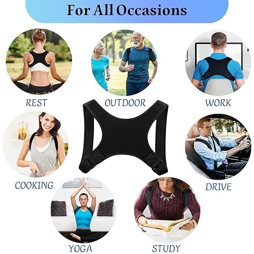 Posture Corrector for Women, Breathable Back Brace Posture Corrector, Adjustable Back Brace for Posture for Shoulder and Neck, Relief for Upper and Lower Back Pain