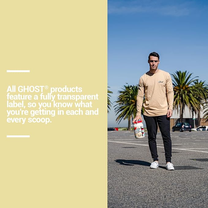 GHOST Whey Protein Powder, Peanut Butter Cereal Milk - 2LB, 26G of Protein - Whey Protein Blend - Post Workout Fitness & Nutrition Shakes, Smoothies, Baking & Cooking - Soy & Gluten-Free