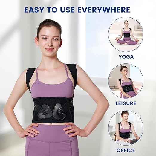 Posture Corrector for Women&Back Brace for Men-Knob Adjustable Back Support Straightener-Upper and Low Back Pain Relief-Scoliosis, Shoulder Posture Corrector- Neck Hump, Hunchback XL(35"-39")