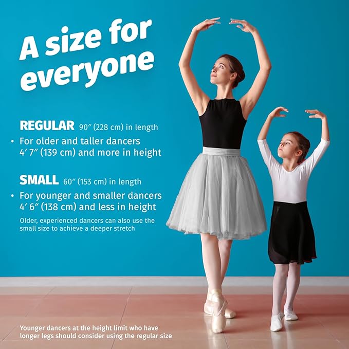 The PlumBand Stretch Band for Dance and Ballet – Premium Gift-Ready Package - Sizes for Kids & Adults – Improve Your Splits, Flexibility and Strength with Stretching