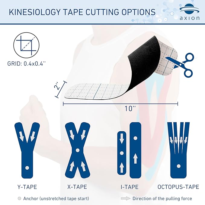 Kinesiology Tapes PRECUT Black Pink | 50 Pre-Cut Sport Tape Strips 10x2 in | Waterproof • Skin-Friendly • Elastic | Kinesiology Tapes Ideal for Sports