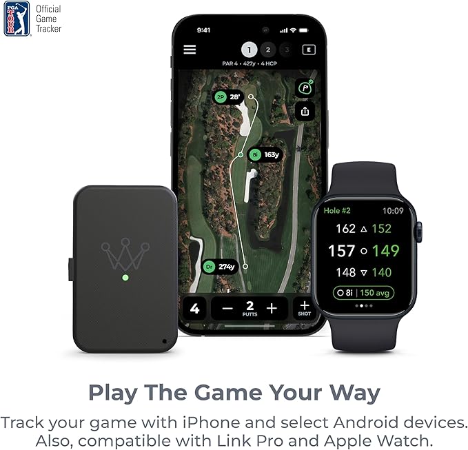 Arccos Golf Pride MCC & Tour Velvet Smart Grips: Golf's #1 Game Tracking Platform, Automatic Shot Tracking, A.I. Powered GPS Rangefinder, Strokes Gained Analytics & Smart Club Distances