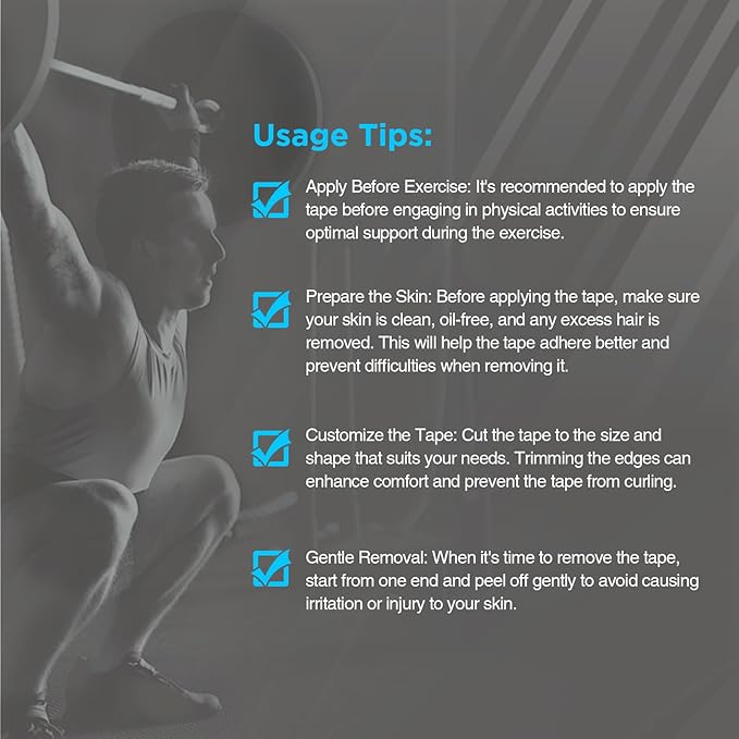 OK TAPE Punch Kinesiology Tape, Punch Hole Athletic Tape for Joints Support & Muscle Pain Relief,2 Rolls Blue,2in x 16.4ft