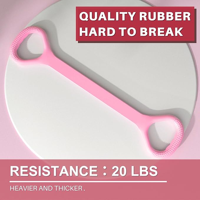 LEZER Figure 8 Resistance Band, Fitness Elastic Rope, Execrise Workout for Arm, Back, Chest and Shoulder, Yoga, Pilates, Stretching, Physical Therapy Equipment