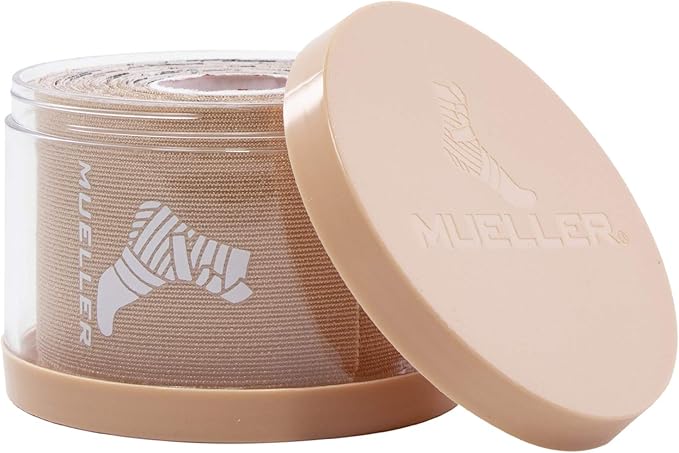 MUELLER Sports Medicine Typhoon Kinesiology Therapeutic Tape, Quality Athletic Tape, Latex Free, 20 Pre-Cut I-Strips, 2" x 9.75" Each Strip