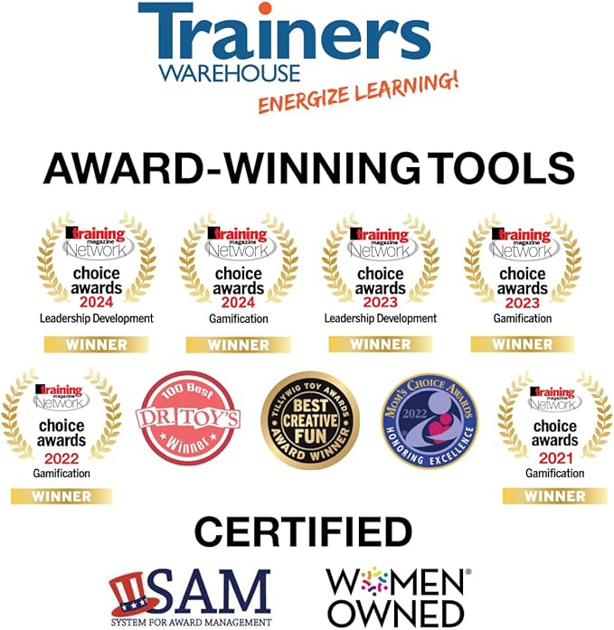 Trainers Warehouse 6" Thumball Collection, 32 Prompts for Conversation, Team Building, Relationship and Training