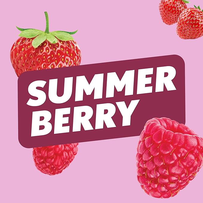 Amazing Grass Sweet Greens and Superfoods Powder for Digestive Health, Greens Powder, Digestive Enzymes, Probiotics, Spirulina, Chlorella, Summer Berry, 30 Servings