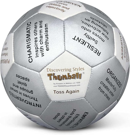 Trainers Warehouse 6" Thumball Collection, 32 Prompts for Conversation, Team Building, Relationship and Training