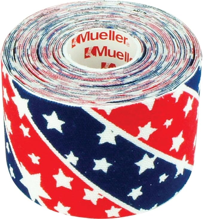 MUELLER Sports Medicine Kinesiology Therapeutic Tape, Quality Athletic Tape, Latex Free, 20 Pre-Cut I-Strips, 2" x 9.75" Each Strip