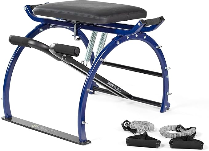 Moxxi Pilates Chair, Exercise Chair with Resistance Bands, Workout Equipment for Home Gym, Up to 250 lb Weight Capacity