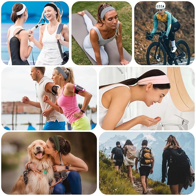 Tobeffect Headbands for Women Non Slip Trendy Womens Headbands Elastic Hair Bands for Women's Hair