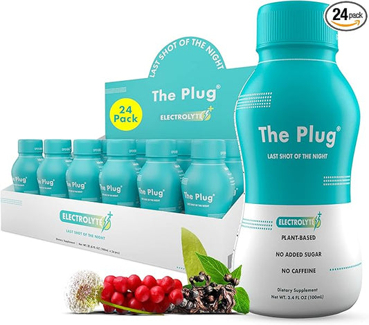 The Plug Liver Cleanse Detox & Repair Drink - Plant Based Herbal Electrolyte Drink for Liver Support & Health, Bloating Relief, Restore Antioxidants & Minerals | Liver Complex Energy Drink (24-Pack)