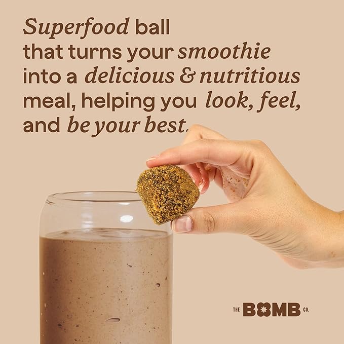 The Bomb Co. Blender Bomb, Java Jolt, Superfood Smoothie Mix With Coffee & Amino Acids for Energy Support, High Fiber 10 Servings