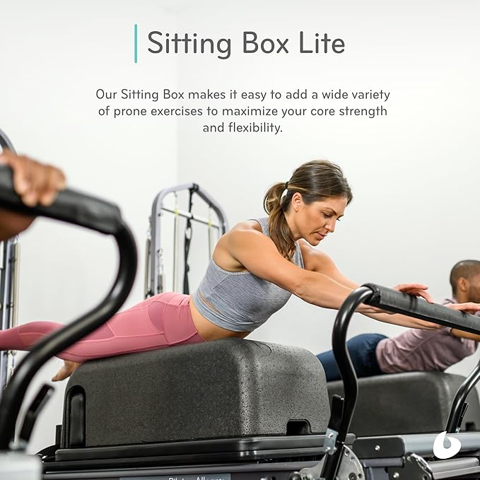 Balanced Body Sitting Box Lite, Pilates Reformer and Floor Exercise Equipment, Pilates Workout Equipment for Home Gym or Studio
