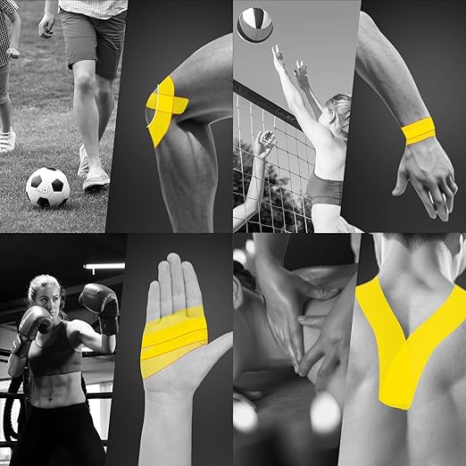 Dimora Athletic Tape, Easy Tear Sports Tape with Serrated Edges, Strong Adhesion, No Residue, Ideal for Gymnastics, Boxing, Lacrosse, Hockey and First Aid (White, 1.5 in x 45 ft, Pack of 32)