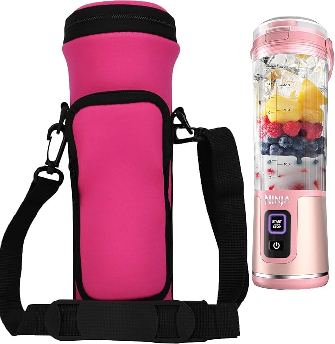 Portable Blender Storage Bag Sleeve with Shoulder Strap Fully wrapped Storage Bag for Ninja BC151NV/BC151BK/BC51NV/BC151CR/BC151EM/BC151PR/BC155PS 18oz Blast Portable Blender