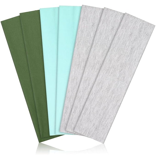 Headbands for Women Non Slip - 7PCS Fashion Sports Hair Bands for Women's Hair, Soft Cotton Cloth Stretchy Headbands for Women for Workout Yoga Running