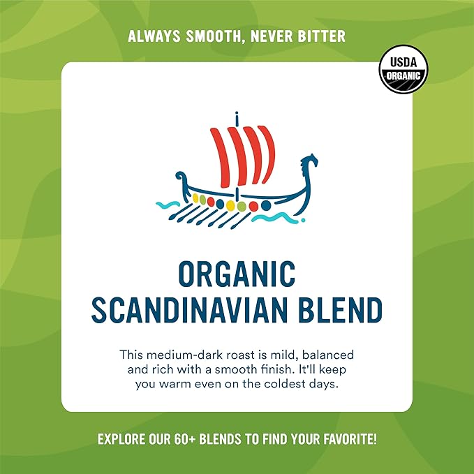 Cameron's Coffee Roasted Whole Bean Coffee, Scandinavian Blend, 28 Ounce