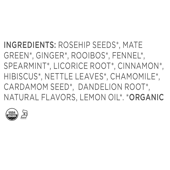 Tea Forte Purify Organic Herbal Tea with Purifying Mate and Dandelion Root, Makes 35-50 Cups, 3.53 Ounce Loose Leaf Tea Canister