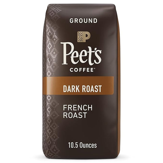 Peet's Coffee, Dark Roast Ground Coffee - French Roast 10.5 Ounce Bag