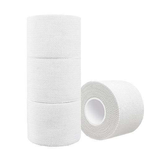 Dimora 4-Pack Elastic Adhesive Bandage Tape - Durable Elastic Tape for Joints Support and First Aid Kit, No Sticky Residue, Strong Bandage Wraps for a Pained and Tender Joint