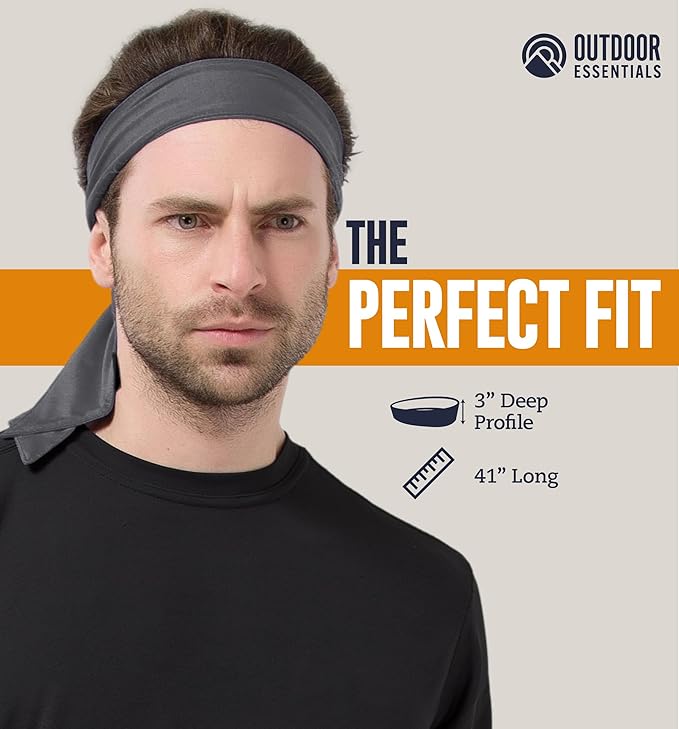Tie Headband for Women & Men - Ninja Headbands, Head Tie for Running, Basketball, Football & Athletics,Cooling Headband