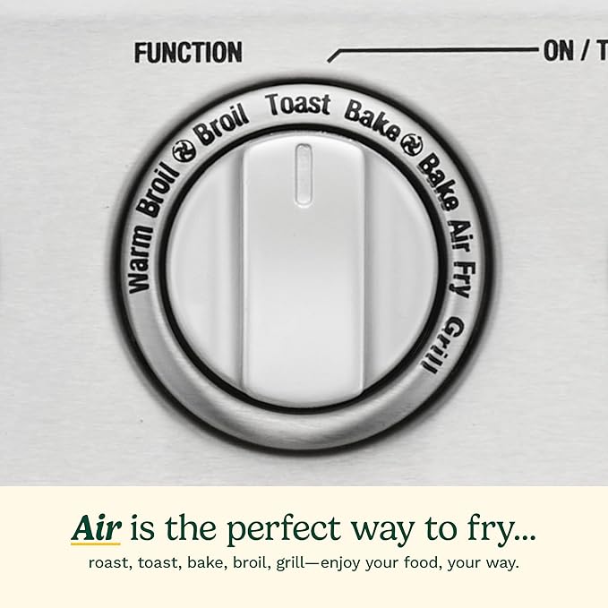 Cuisinart Air Fryer Toaster Oven with Grill, 1800W 8-1 Air Fryer Oven with Bake, Convection Bake, Grill, Broil and Warm Options, Large Capacity, 60-Minute Timer, TOA-70W, White