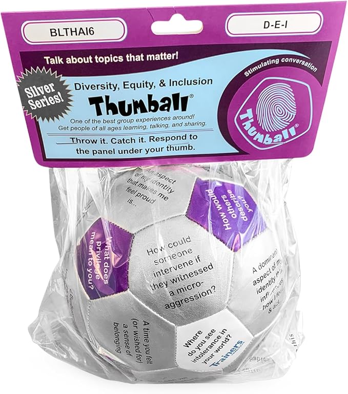 Trainers Warehouse 6" Thumball Collection, 32 Prompts for Conversation, Team Building, Relationship and Training
