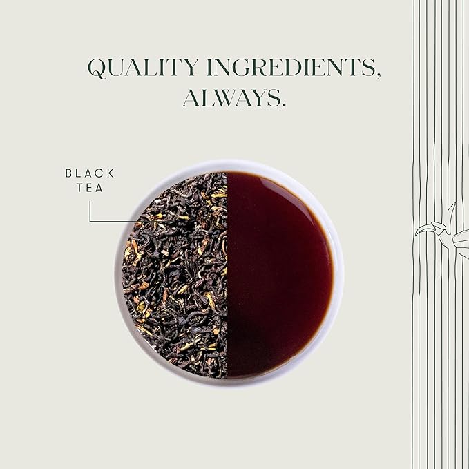 Luxmi Estates - Tale of Two Estates - Organic English Breakfast Tea - Loose Leaf - 100g (50 Cups) | Made with Organic Darjeeling & Assam Tea from India | Smooth, Flavorful, Robust and Caffeinated