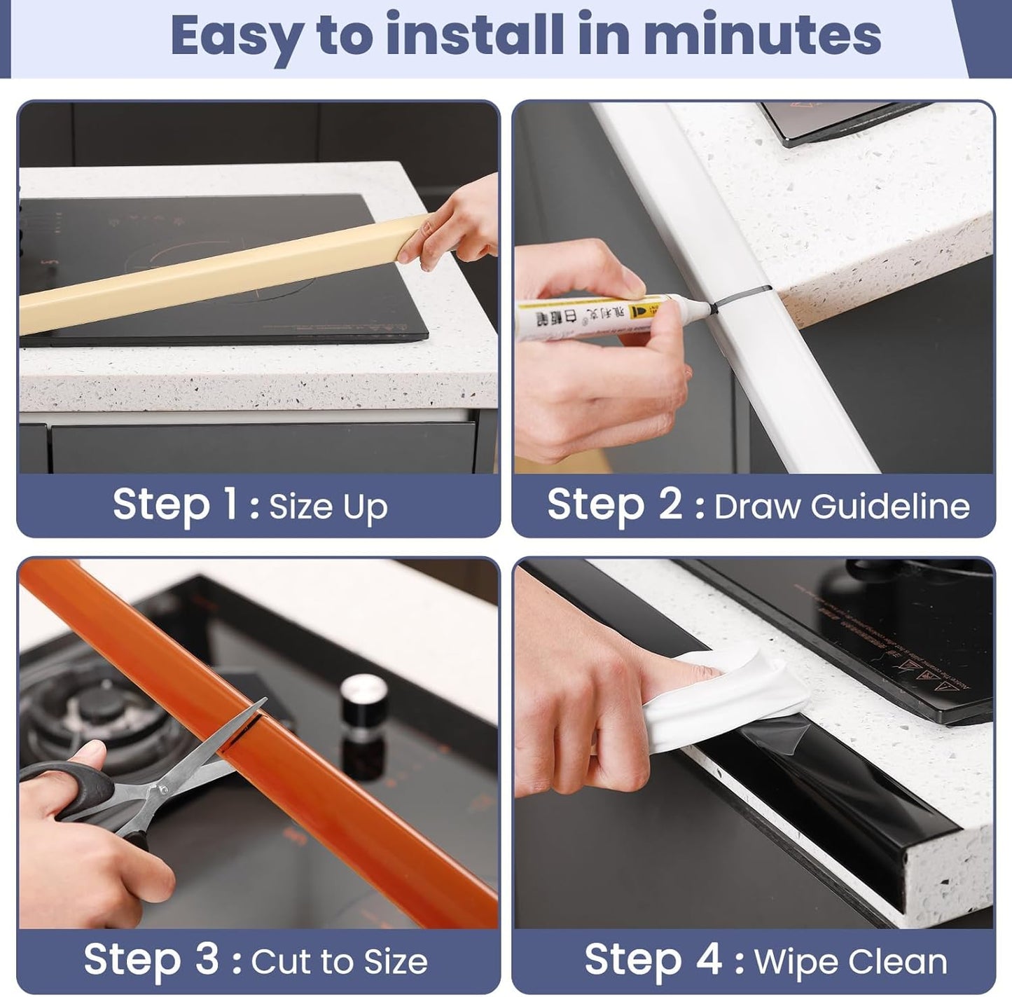 2PCS Wall Corner Protectors Guards - Self Adhesive Corner Protector & Corner Guards for Walls Edge Protection, Easy to Apply - No Tools Needed(Brown, 39.37"x1.18")