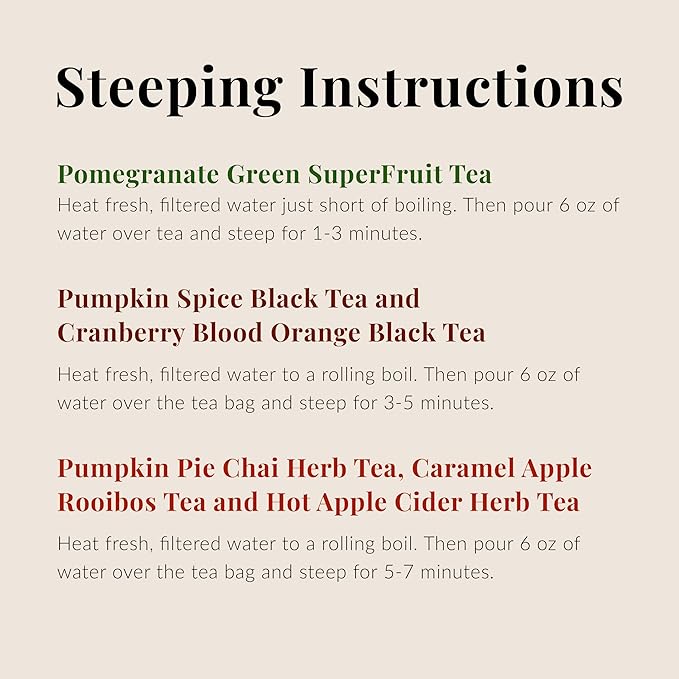 The Republic of Tea: Fall Harvest Tea Assortment Cube, 24 Tea Bags