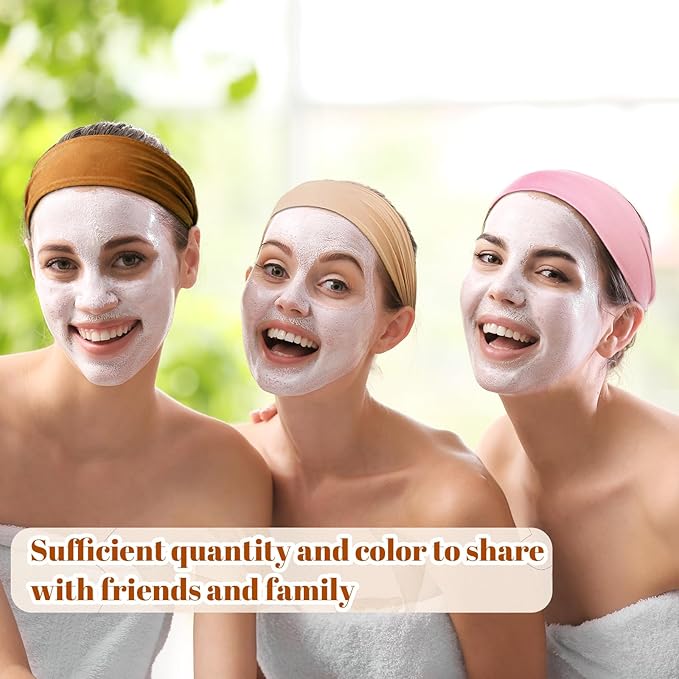 Headbands for Women, 8 Pack Wide Stretchy Headbands for Women Daily Use Sport Yoga Running