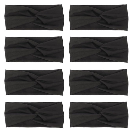 DRESHOW Headbands for Women Girls Vintage Headband Knotted Headwraps Criss Cross Hair Bands Accessories