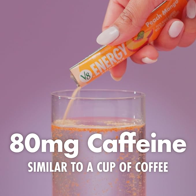 V8 Energy Pomegranate Blueberry Energy Drink Powder, .10 oz Packet (120 Count)