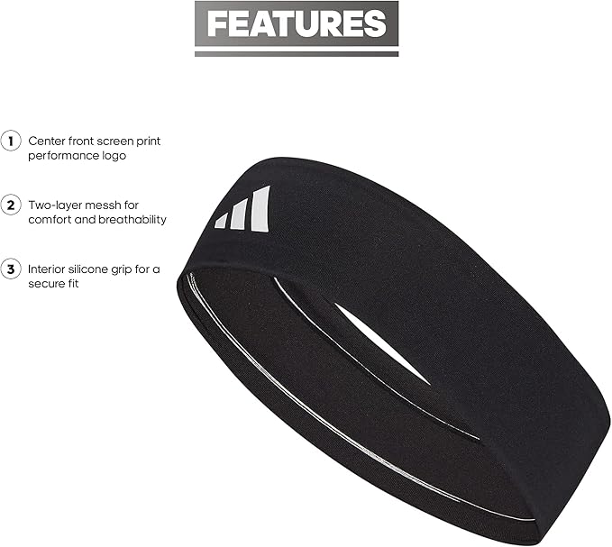 adidas Unisex-Adult Alphaskin Elastic Headband