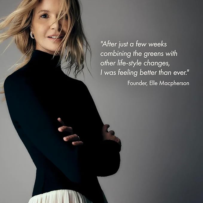 WelleCo The Super Elixir Daily Greens Powder, Probiotic Drink Mix with Whole Foods, Gluten Free, Vegan Gut Health Powder, Energy, Immunity, Healthy Skin, Hair & Nails (300g, Lemon Ginger)