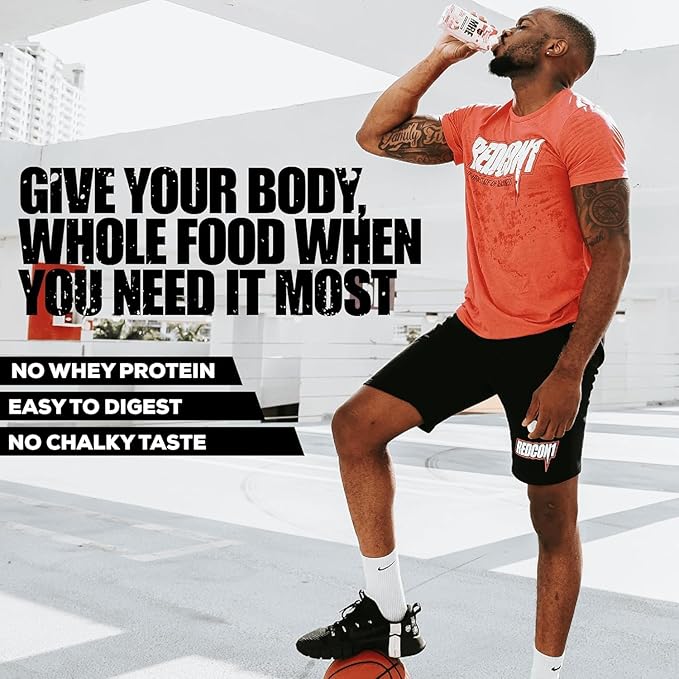 REDCON1 MRE Ready to Drink Protein Shakes, Cookies & Cream - Lactose + Whey Free RTD Protein Made with Real Whole Food Protein Blends - Keto-Friendly and Easy to Digest Nutritional Shake (12 Pack)