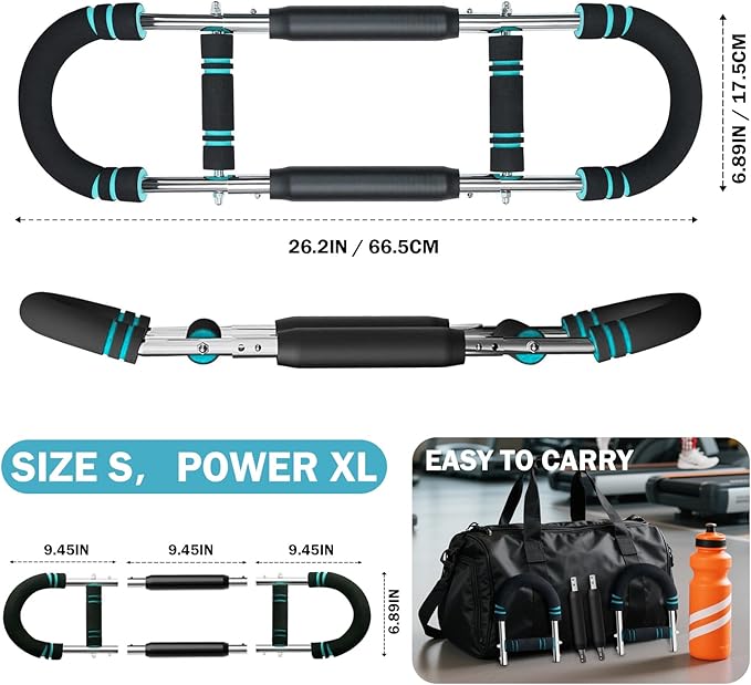 Twister Arm Trainer, 60-110lb Adjustable Chest Workout Equipment, Anti-Slip Grips & Double-Spring Safety, Arm Trainer for Men/Women, Portable Home Fitness Equipment