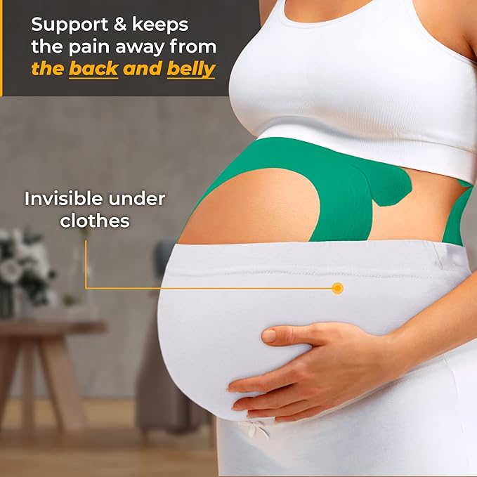 Kinesiology Tape-Incredible Support for Athletic Sports and Recovery + Free Taping Guide - Pre-Cut 2 inch 100 feet (Forest Green + Free Taping Guide, 1 Pack)