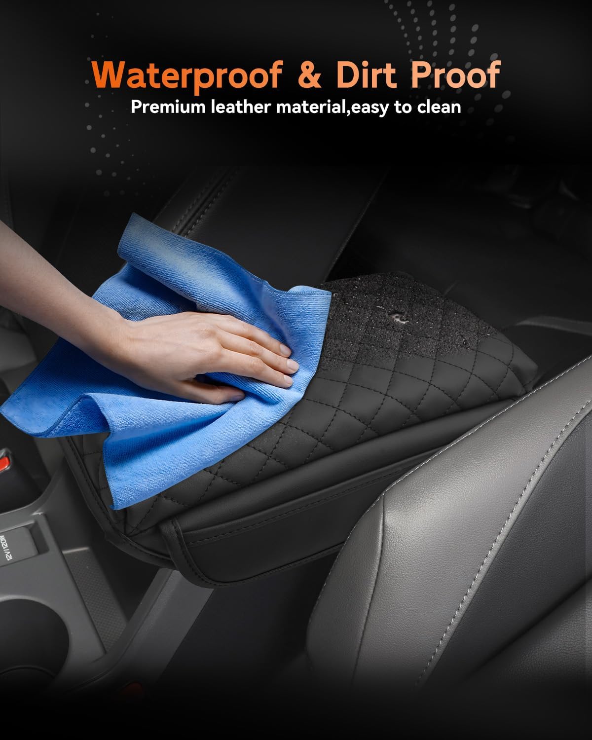 CDEFG for Subaru Impreza 2024-2025 Center Console Cover Armrest Box Cover for Impreza (Base, Sport, RS) 2024 2025 Accessories Console Arm Rest Protector Thickened with Side Pocket