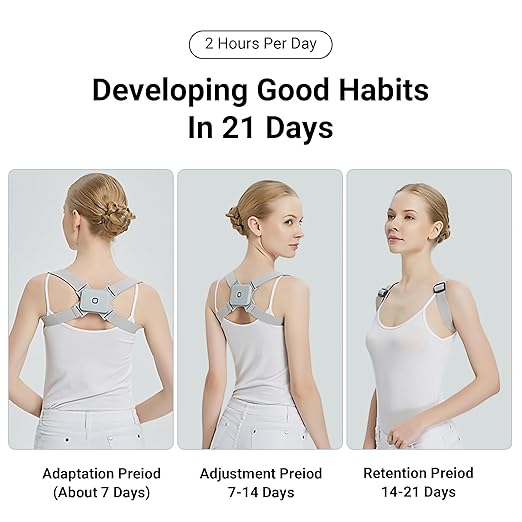 Adjustable Intelligent Posture Corrector for Adults & Kids – Smart Back Brace with Real-Time Vibration Reminder for Improved Spinal Alignment & Humpback Prevention