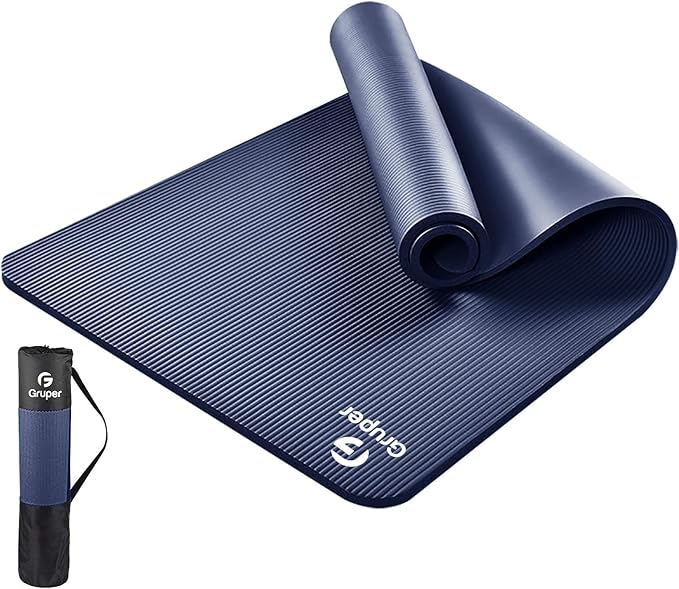 Thick Yoga Mat Non Slip, Large Size 72" L x 32" W x 0.6" TH, Premium Exercise & Fitness Mat with Carrying Strap and Bag, Workout Mats for Home