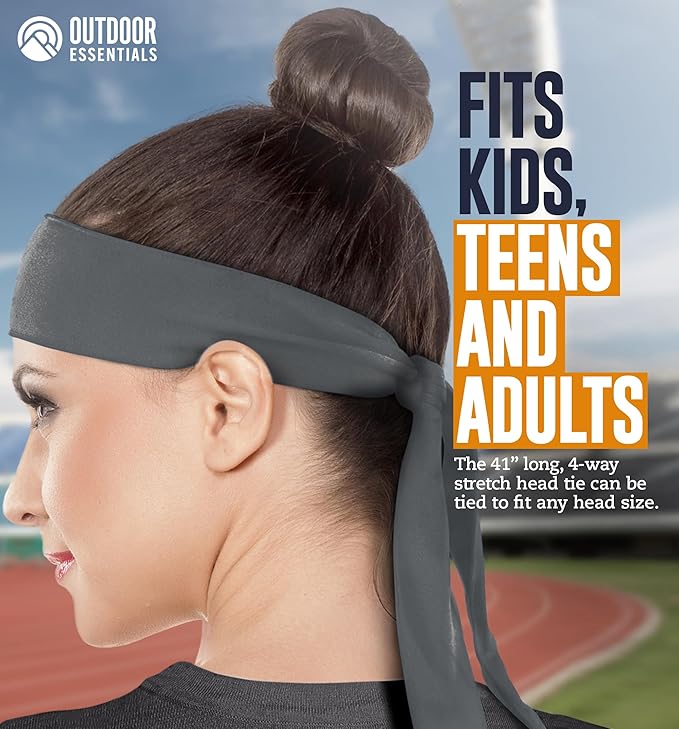 Tie Headband for Women & Men - Ninja Headbands, Head Tie for Running, Basketball, Football & Athletics,Cooling Headband